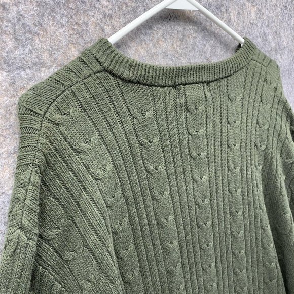 Eddie Bauer Sweater Men's Extra Large Tall Adult Green Long Sleeve Outdoors - Picture 10 of 15
